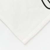 Grandma Established Modern Script Photo フリースブランケット (角)