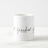 Grandma Established New Grandma Gift コーヒーマグカップ (中央)