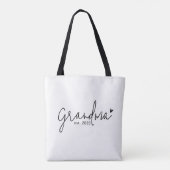 Grandma Established New Grandma Gift トートバッグ (裏面)