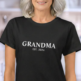 Grandma Established New Grandma Gift Tシャツ