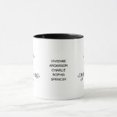 Grandma Established New Grandmother Gift マグカップ (中央)