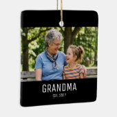 Grandma Established Photo セラミックオーナメント (右)