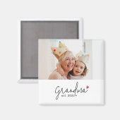 Grandma Established Photo Gift マグネット (正面/裏面)