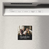 Grandma Established Photo Grandmother’s Day マグネット (インサイチュ (食洗機))
