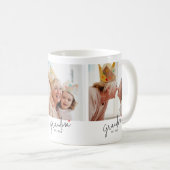 Grandma Established Script 3 Photo コーヒーマグカップ (正面右)