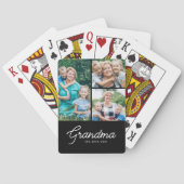 Grandma Established Script 3 Photo トランプ (裏面)