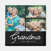 Grandma Established Script 3 Photo マグネット (正面)