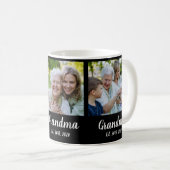 Grandma Established Script Black 3 Photo コーヒーマグカップ (正面右)