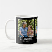Grandma Established Script Black 3 Photo  コーヒーマグカップ (左)