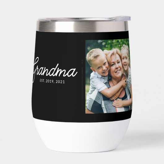 Grandma Established Script Black Photo (左面)