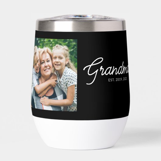 Grandma Established Script Black Photo (正面)