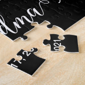 Grandma Established Script Gift 3 Photo ジグソーパズル (側面)