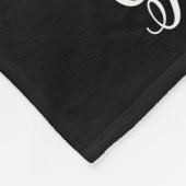 Grandma Established Script Gift Photo フリースブランケット (角)