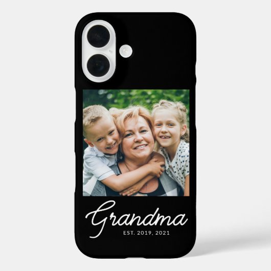 Grandma Established Script Photo Case-Mate iPhoneケース (裏面)