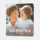 GRANDMA Established Year Photo Ceramic Ornament セラミックオーナメント (左)