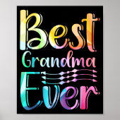 Grandma Ever Gift Graphic Art Text Quote Design  ポスター (正面)