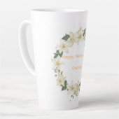 Grandma Floral Mother’s Day Gift for Nana カフェラテマグ (左アングル)