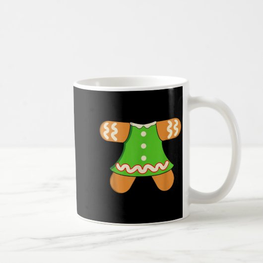Grandma Gingerbread Man Costume Matching Christmas コーヒーマグカップ (右)