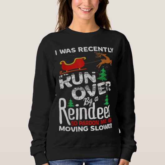 Grandma Got Run Over By A Reindeer Christmas So Pa スウェットシャツ (正面)