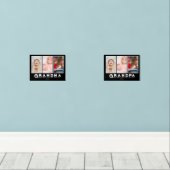 Grandma & Grandpa Collage – Grandkids Photo & Name (ウッドフロア)