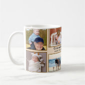 Grandma & Grandpa Mug – Custom 8 Photos & Names コーヒーマグカップ (左)