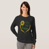 Grandma   Happiness Is Being A Grandma  Sunflower Tシャツ (正面フル)