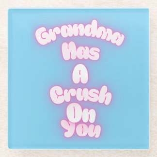 Grandma has a crush on you ガラスコースター