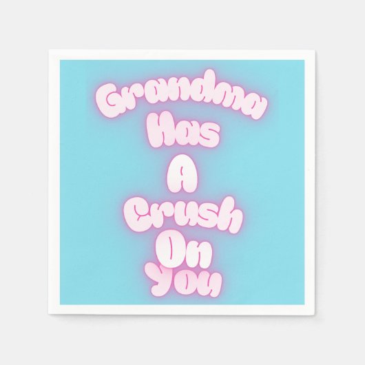 Grandma has a crush on you スタンダードカクテルナプキン (正面)