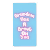 Grandma has a crush on you ラベル (正面)