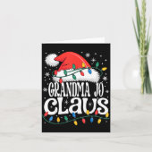 Grandma Jo Claus Funny Xmas Christmas Grandma Holi カード (正面)
