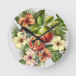 Grandma Manuela's Guavas ラウンド壁時計