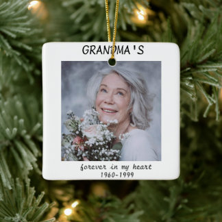 "Grandma Memorial Ceramic Ornament" セラミックオーナメント