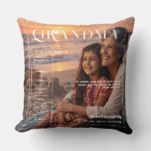 Grandma | Modern Personalized Photo クッション (正面)