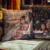 Grandma | Modern Personalized Photo クッション