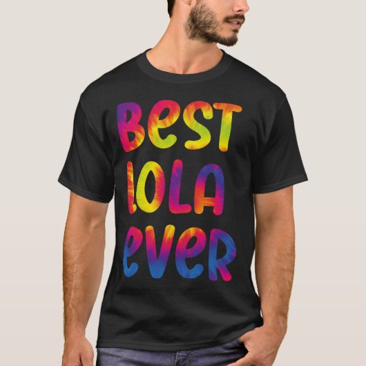 Grandma Mothers Day Best Lola Ever Tie Dye Tシャツ (正面)