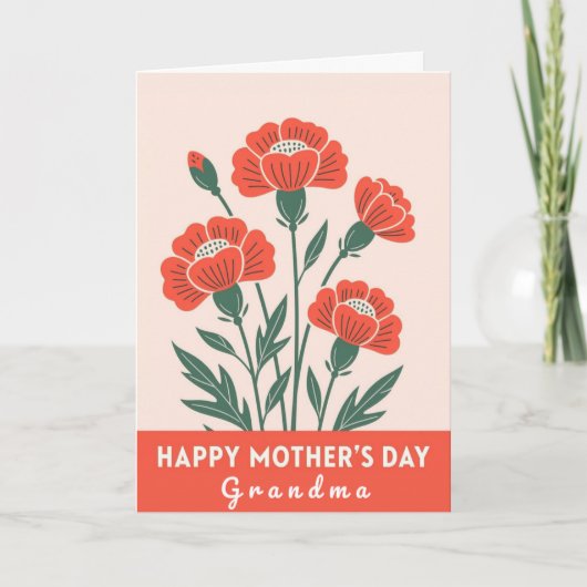 Grandma Mother's Day Card シーズンカード (正面)