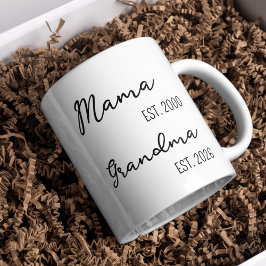 Grandma Mug, Custom Matching Mug for Grandparents コーヒーマグカップ
