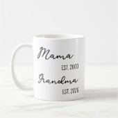 Grandma Mug, Custom Matching Mug for Grandparents コーヒーマグカップ (左)
