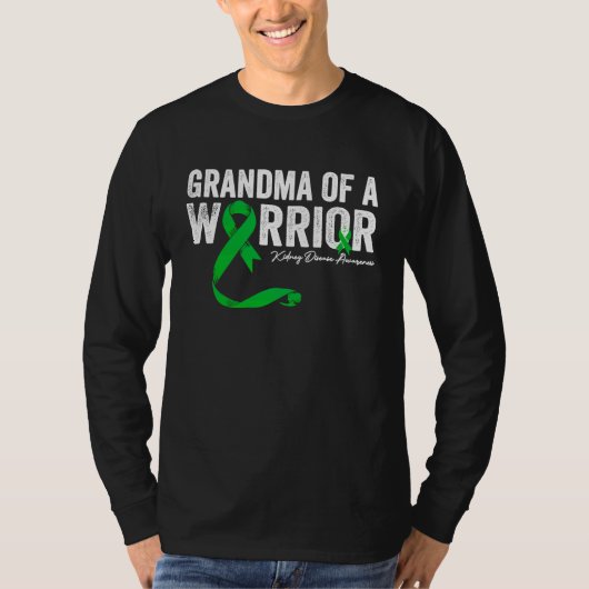 Grandma of a Warrior Kidney Disease Awareness Tシャツ (正面)