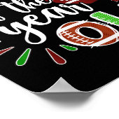 Grandma Of The 1 Year Old Football 1st Birthday Bo ポスター (角)