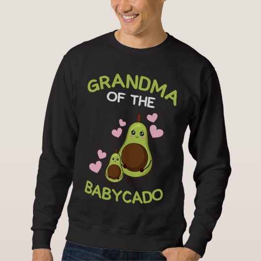 Grandma of the babycado avocado mamacado Guacamole スウェットシャツ (正面)