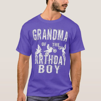 Grandma Of The Birthday Boy Dirt Bike Bday Party Tシャツ