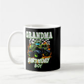 Grandma Of The Birthday Boy Monster Truck Birthday コーヒーマグカップ (左)