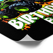 Grandma Of The Birthday Boy Monster Truck Birthday ポスター (角)