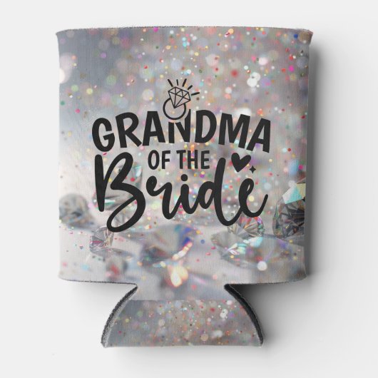 Grandma of the Bride Sparkle Diamonds  缶クーラー (正面)
