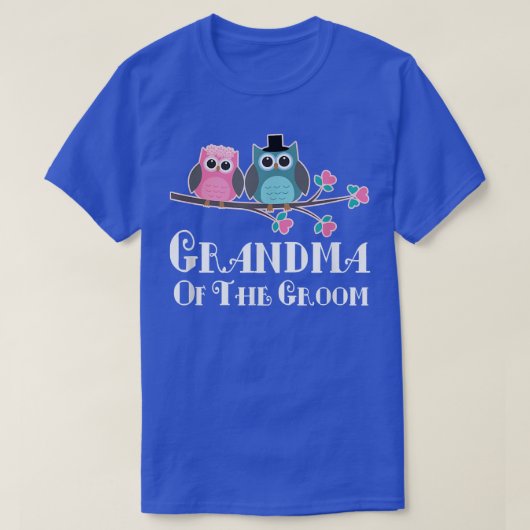 Grandma Of The Groom Wedding Bridal Party  Tシャツ (デザイン正面)