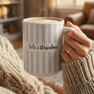 Grandma or Grandpa | モダンスクリプトの母・ア姉妹用カスタムデザイン コーヒーマグカップ