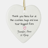 Grandma Ornament – Custom Nana Family Keepsake セラミックオーナメント (右)