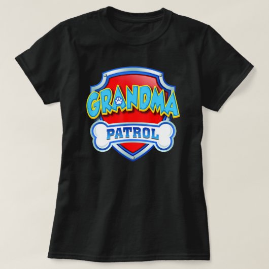 Grandma Patrol Dog Mom Dad Women Tシャツ (デザイン正面)