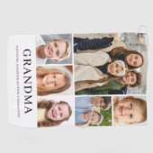 Grandma Photo Collage Personalized ゴルフタオル (横)